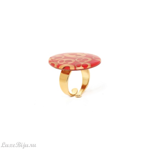 Кольцо Nature Bijoux, Piccadilly, разъемное, с пальмовым орехом в смоле, NB23.2-19-25015 красный
